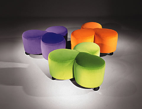 Cloverleaf Ottoman